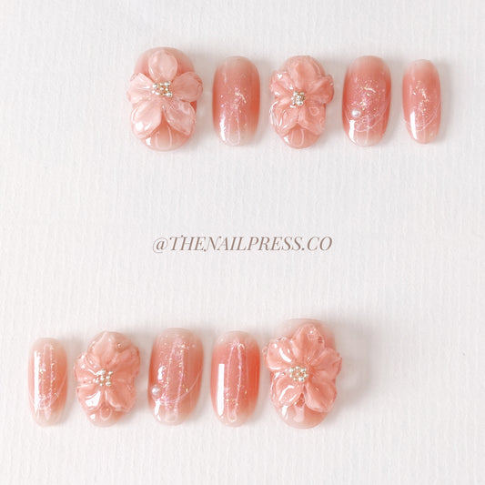 Coral Bloom – Medium Oval Rounded 19mm