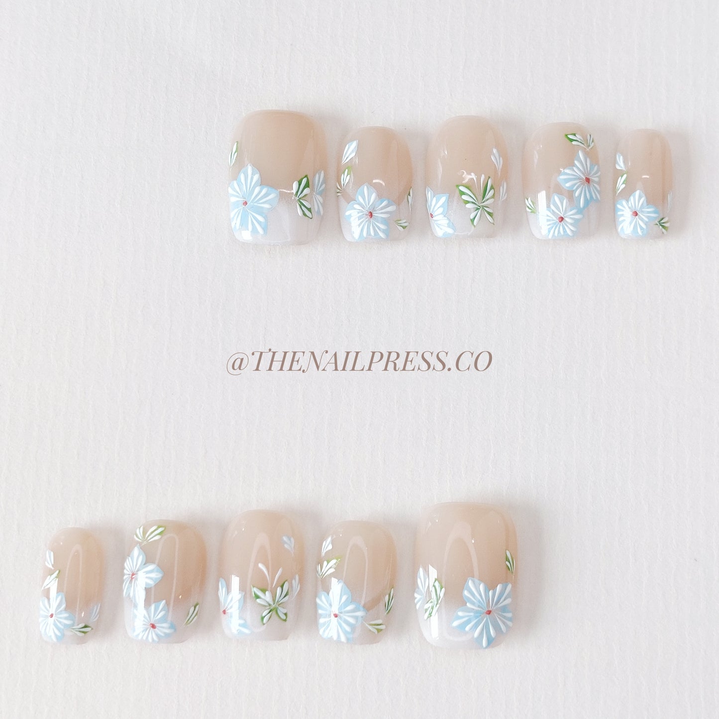 Floral Breeze – Short Square 17mm