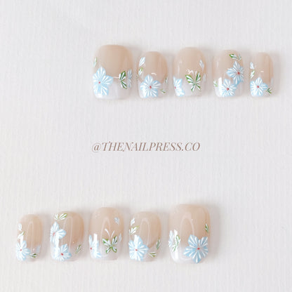 Floral Breeze – Short Square 17mm