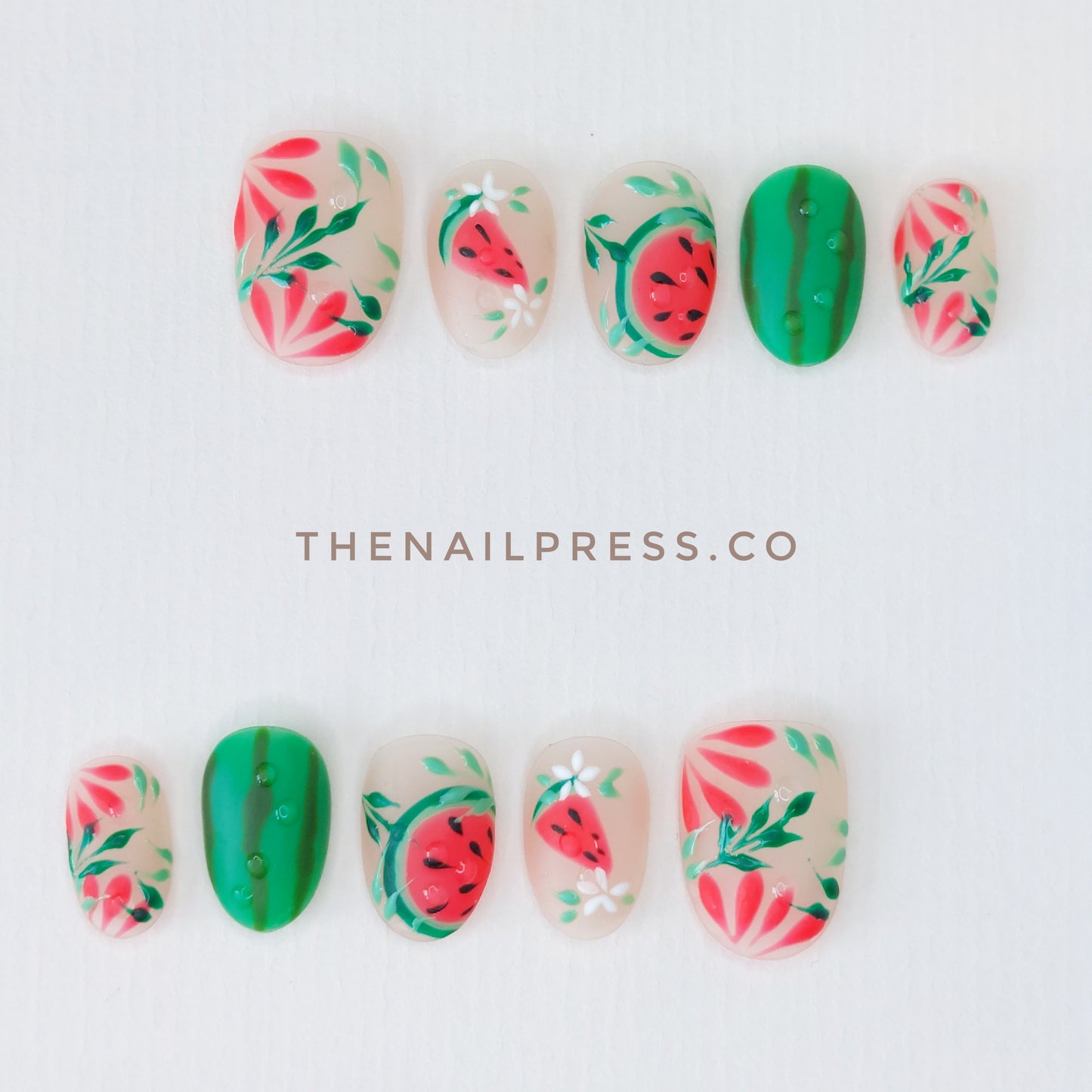 Palm Breeze Melon – Short Rounded 17mm