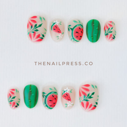 Palm Breeze Melon – Short Rounded 17mm