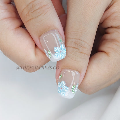 Floral Breeze – Short Square 17mm