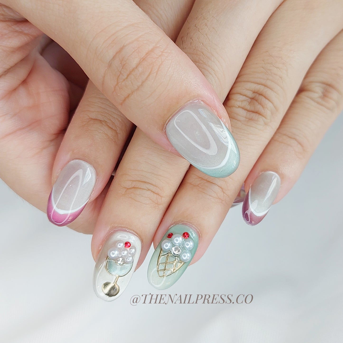 Sundae Funday – Medium Oval Rounded 19mm