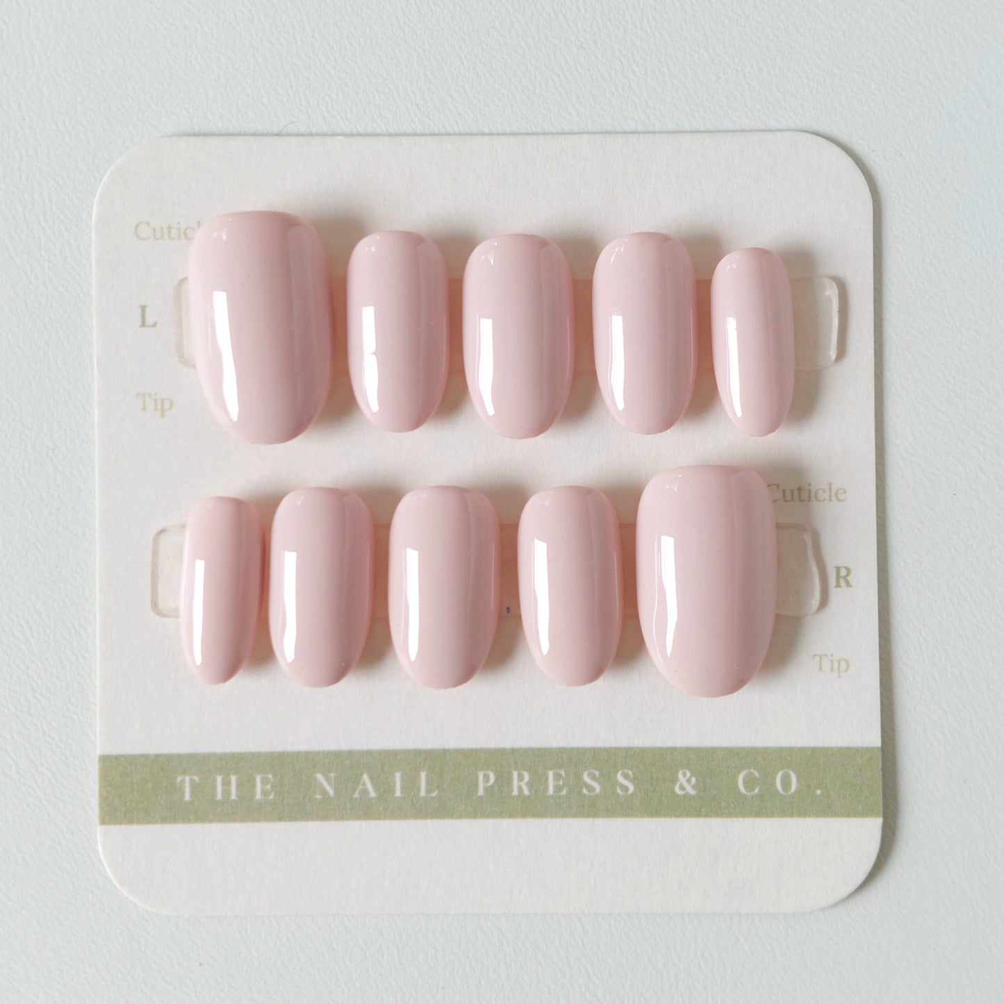 Nude Pink – Short Almond 20mm | Medium Oval Rounded 19mm