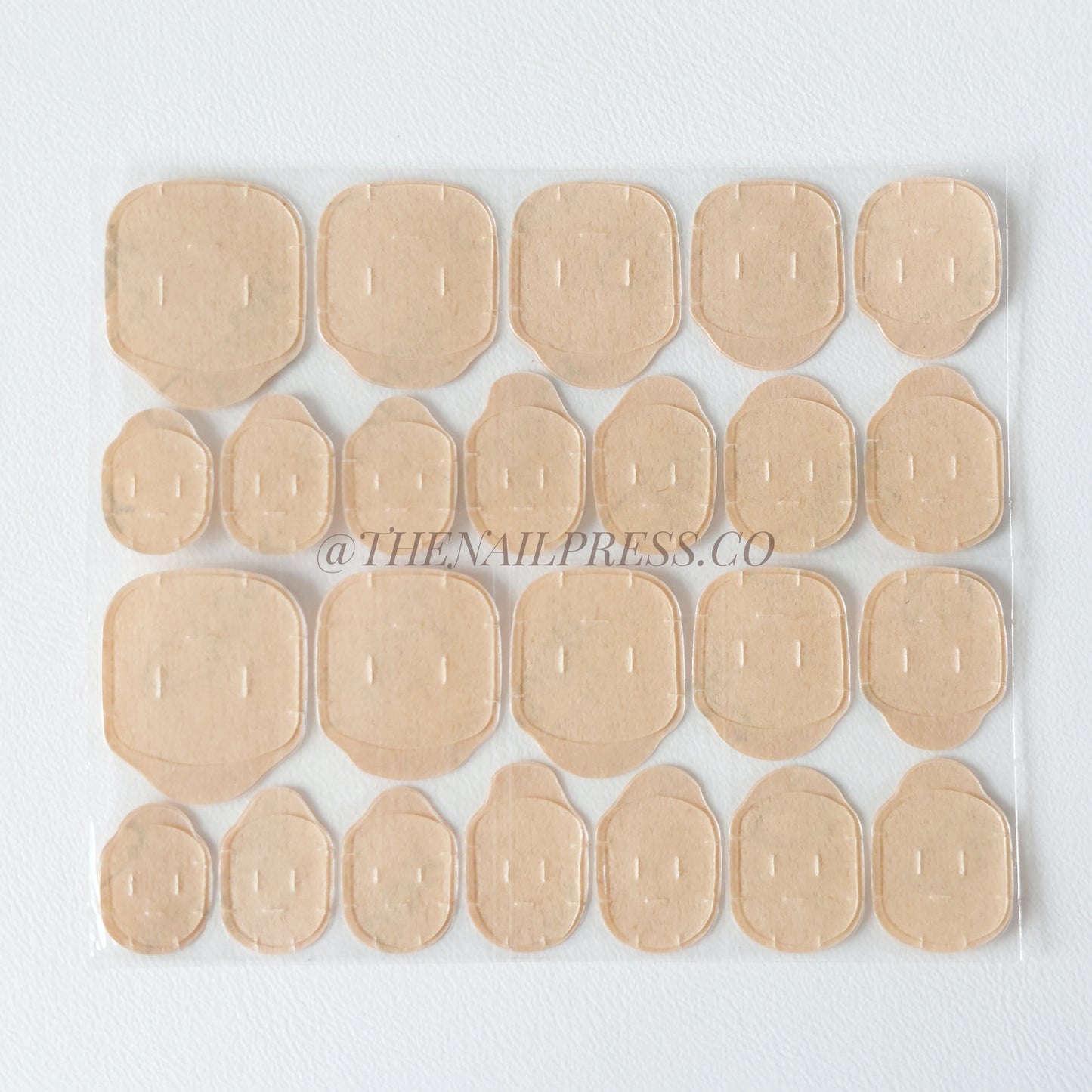 Nail Adhesive Tabs – Clear / Brown Back / Kids