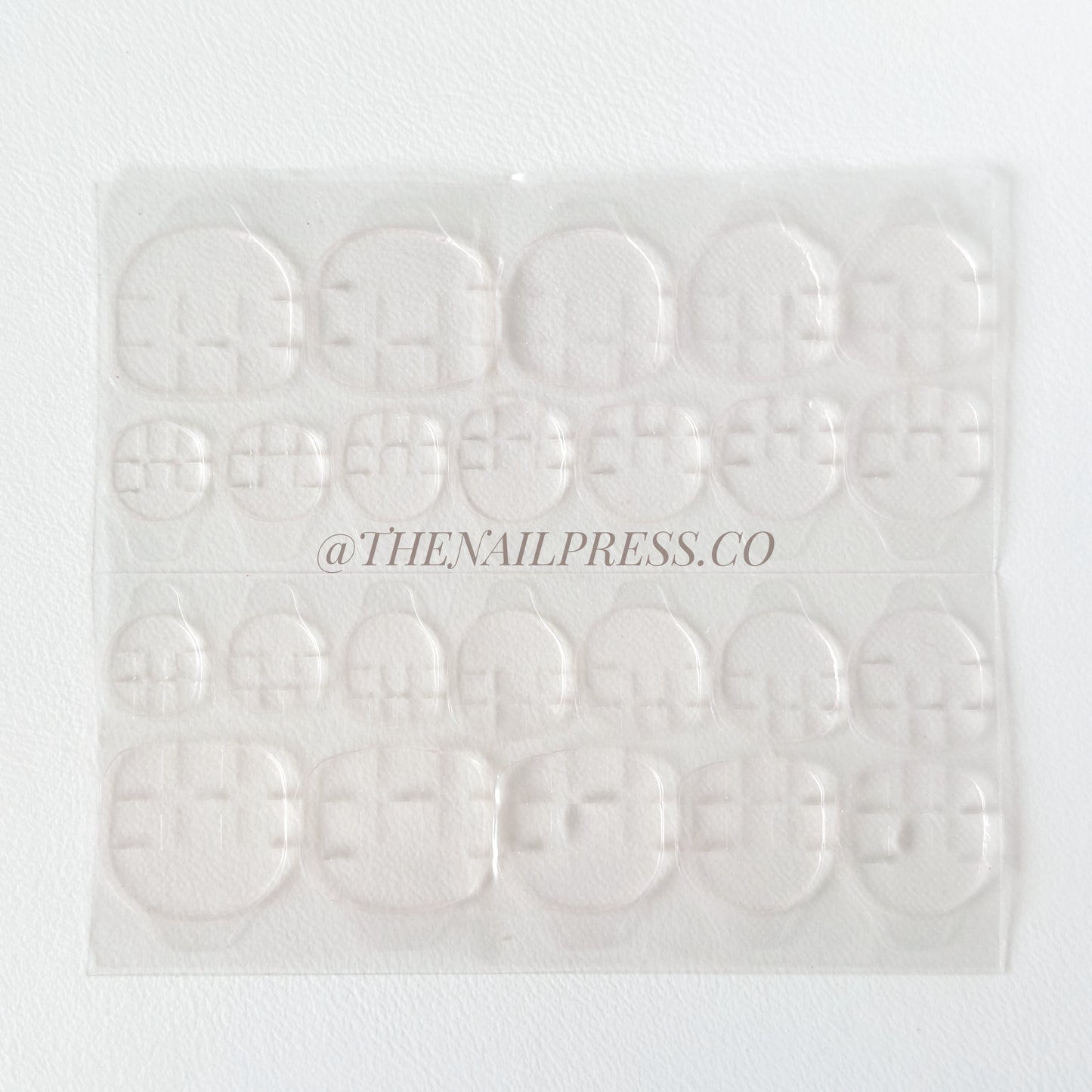Nail Adhesive Tabs – Clear / Brown Back / Kids
