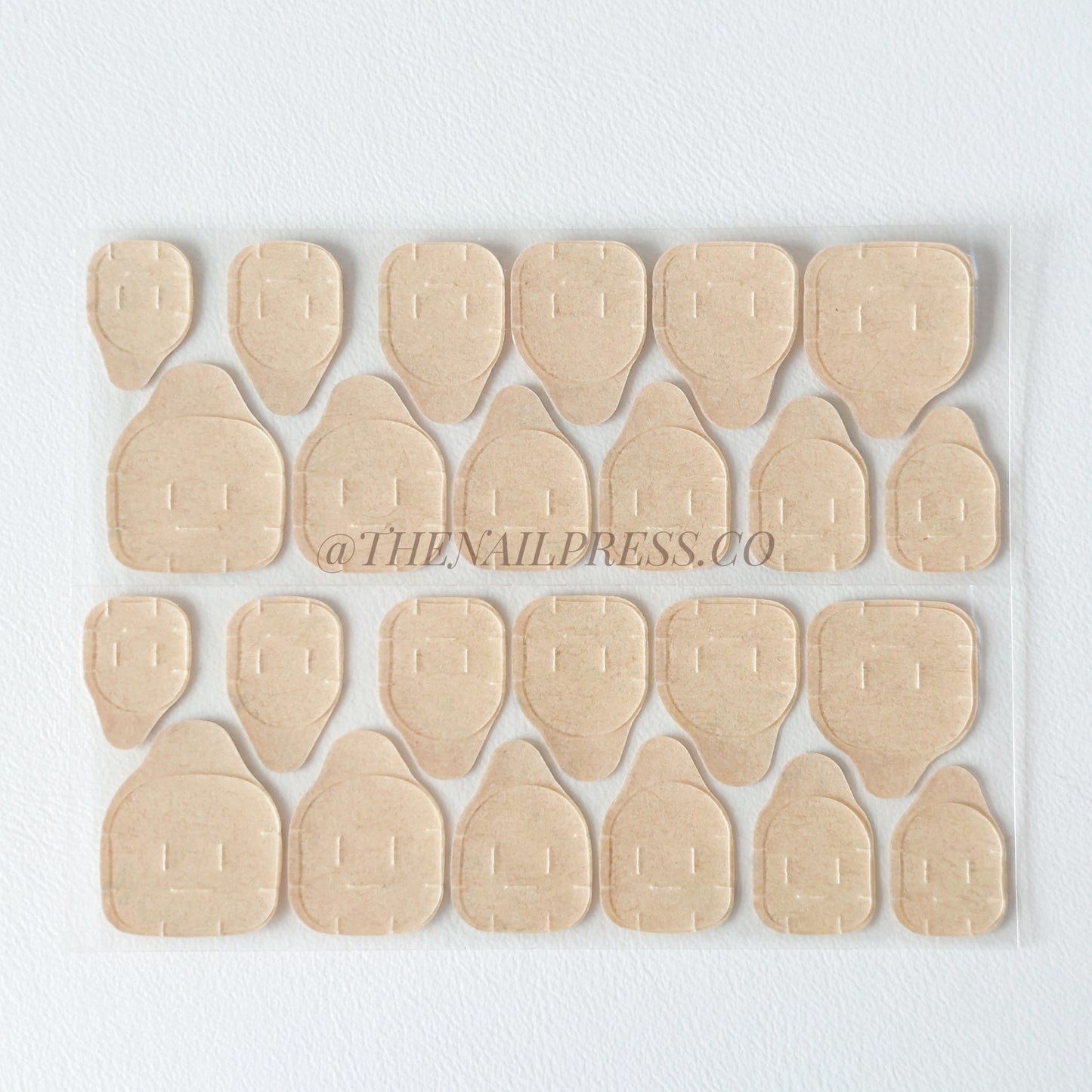 Nail Adhesive Tabs – Clear / Brown Back / Kids
