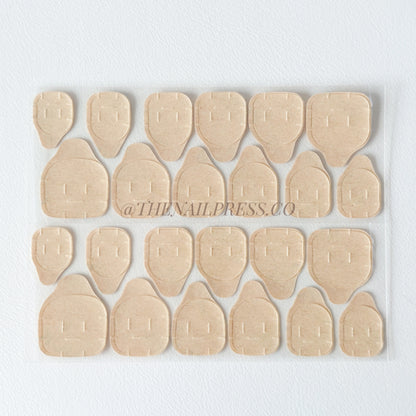 Nail Adhesive Tabs – Clear / Brown Back / Kids