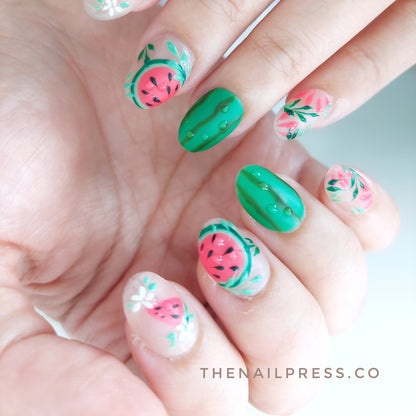 Palm Breeze Melon – Short Rounded 17mm