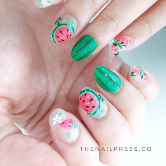 Palm Breeze Melon – Short Rounded 17mm