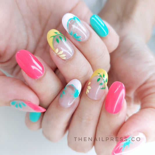 Tropical Canopy – Medium Oval Rounded 19mm