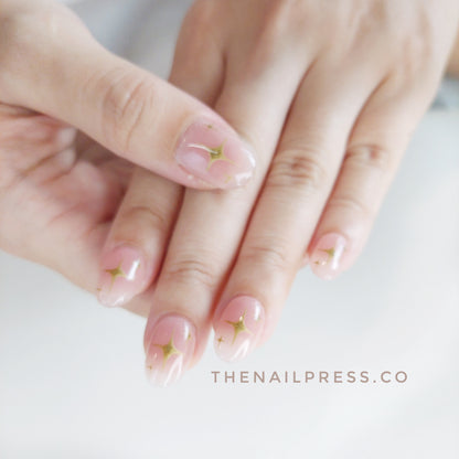 Golden Rumi – Kids Nails | Short Rounded 17mm