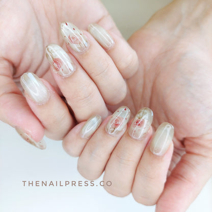 Rosé Whispers – Medium Oval Rounded 19mm