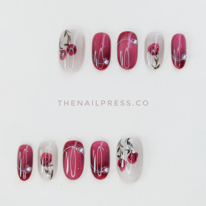 Velour Rose – Medium Oval Rounded 19mm