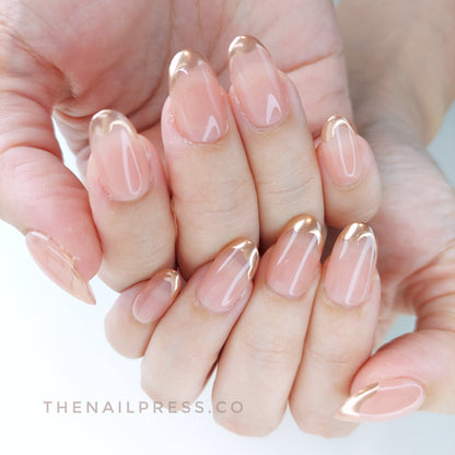 Dipped in Gold – Medium Oval Rounded 19mm