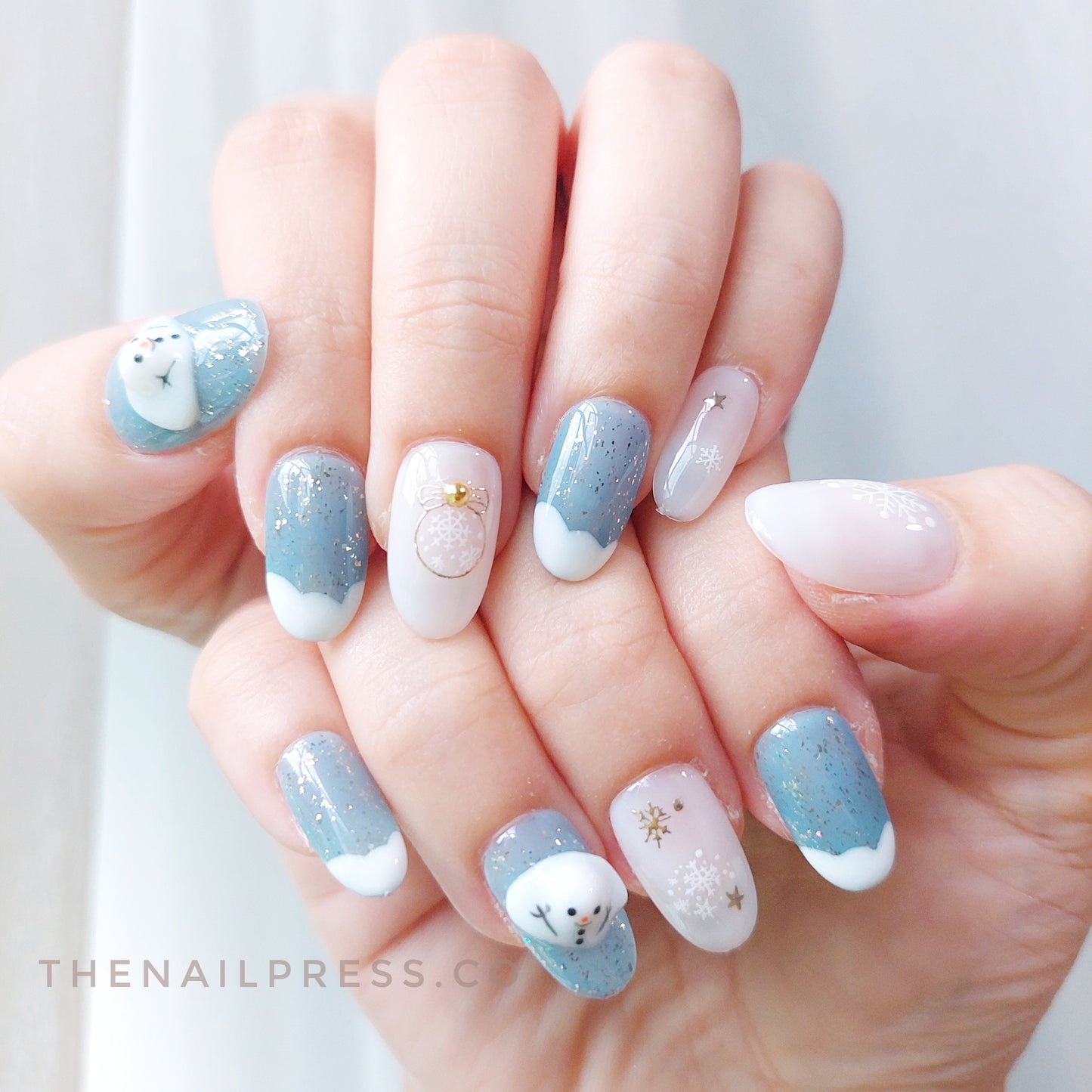 Frosty Meltdown – Kids Nails | Medium Rounded 19mm