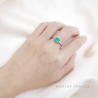 Cushion Mint Apatite Ring