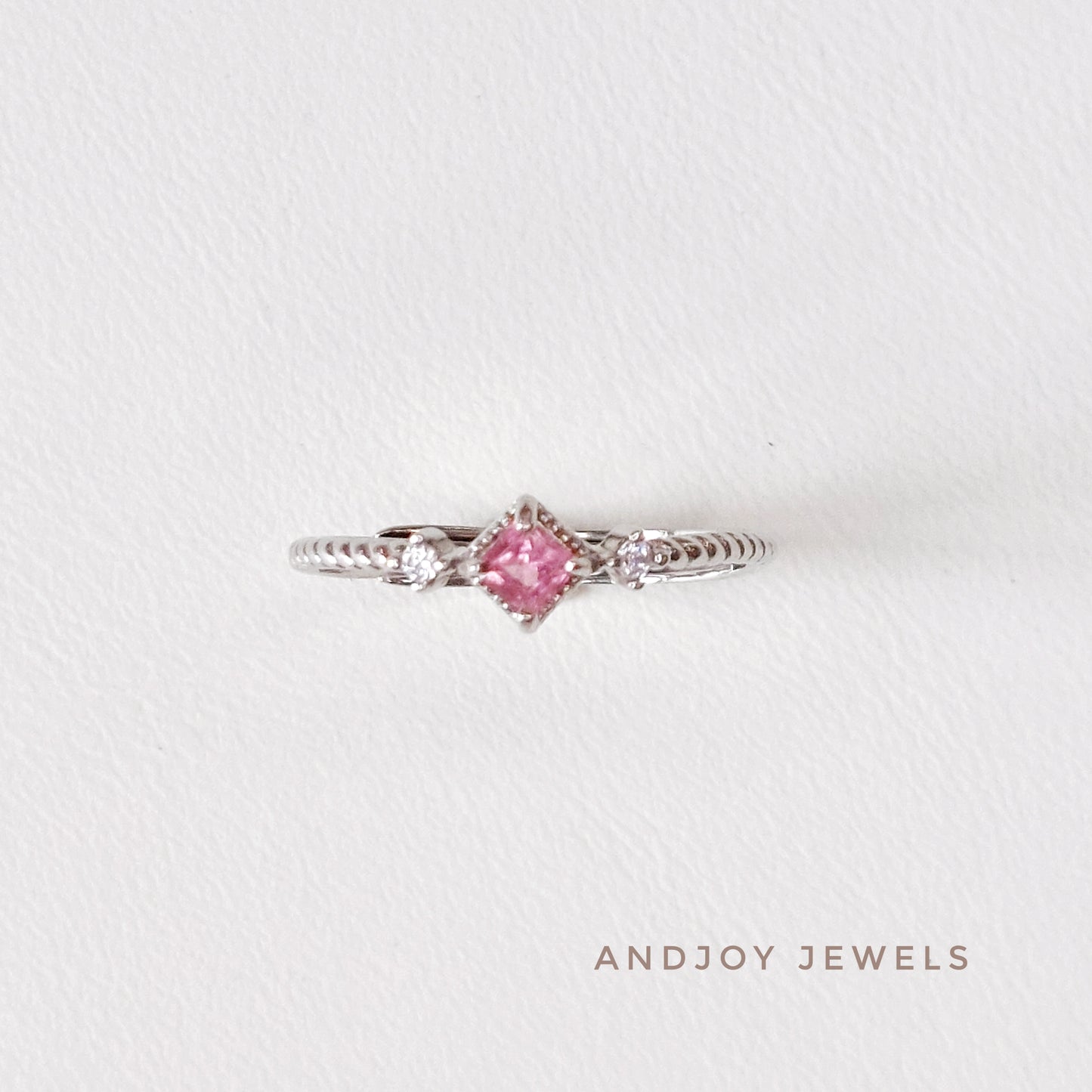 Dainty Tanzanite / Pink Topaz / Citrine Ring